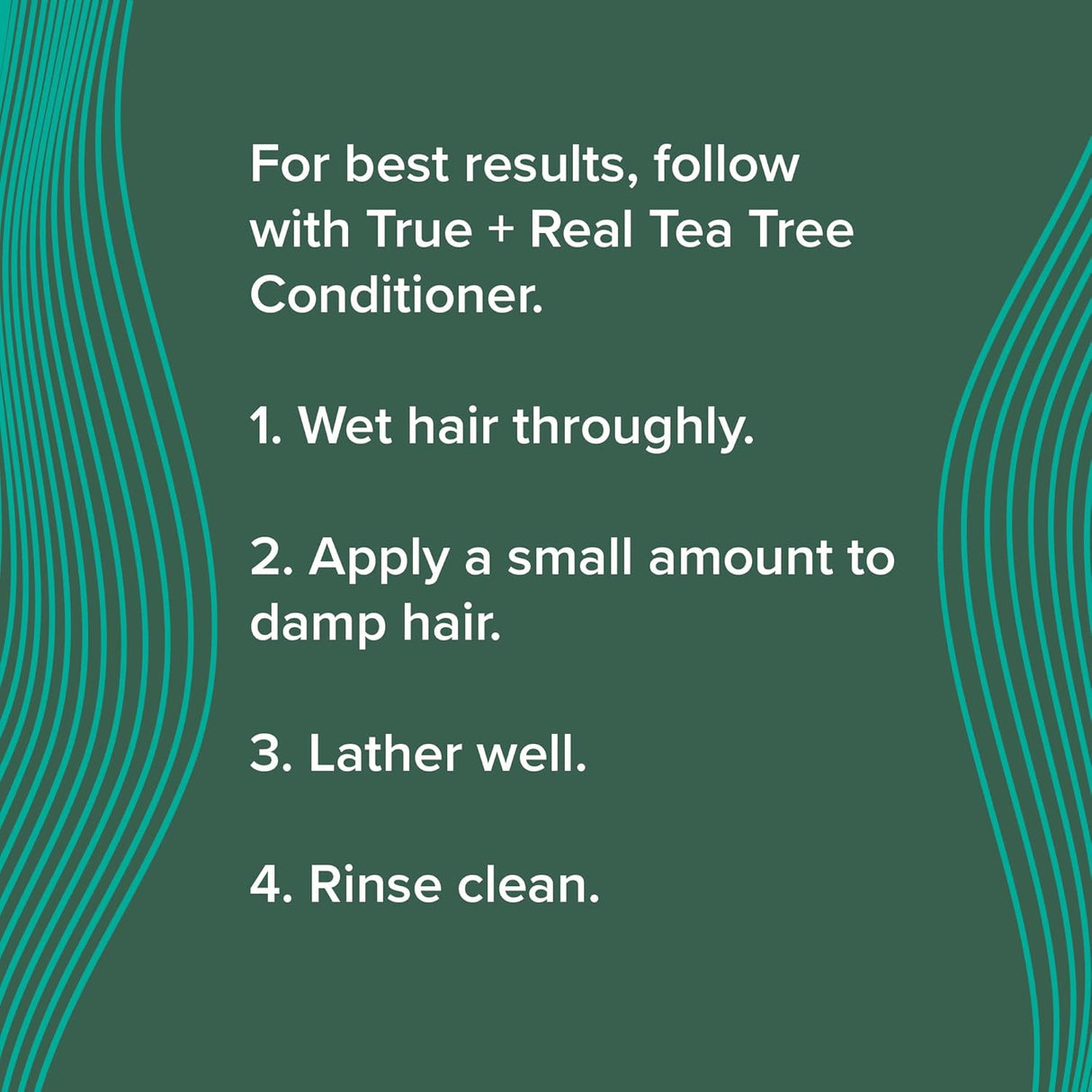 Champú de árbol de té cuidado vigorizante True+Real