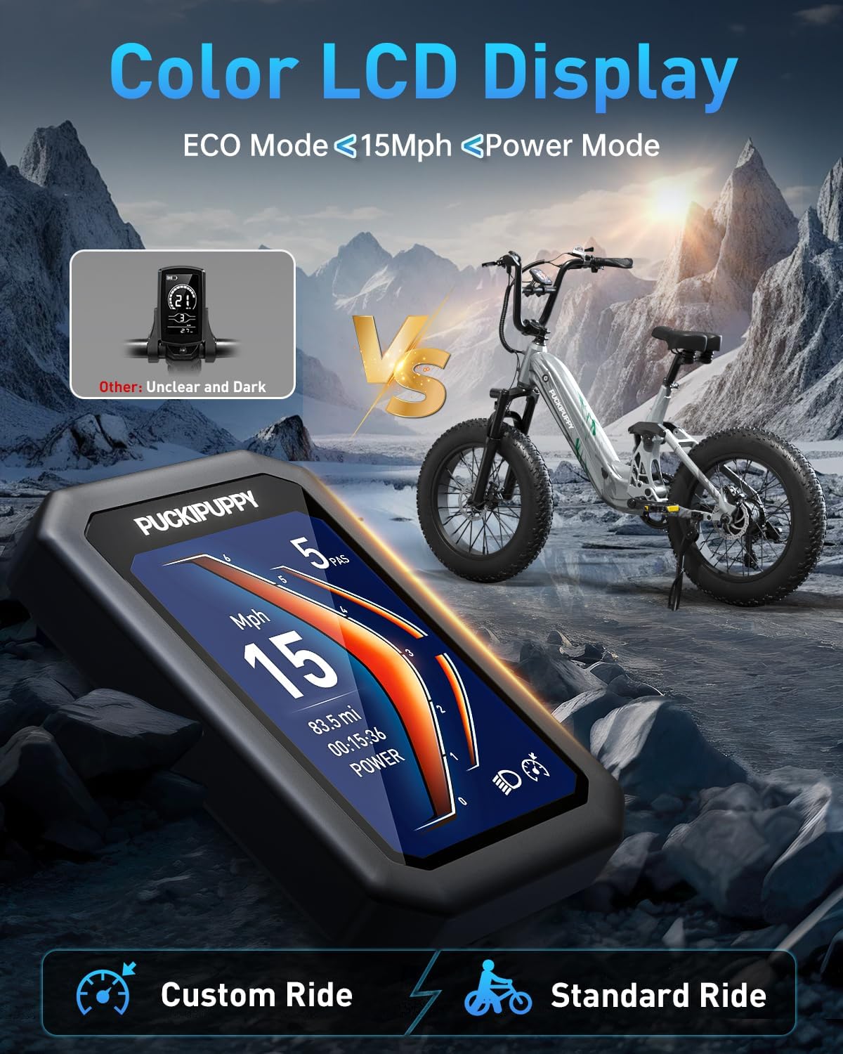 Bicicleta Eléctrica Corgi 960W, 48V, 80M, Suspensión Completa