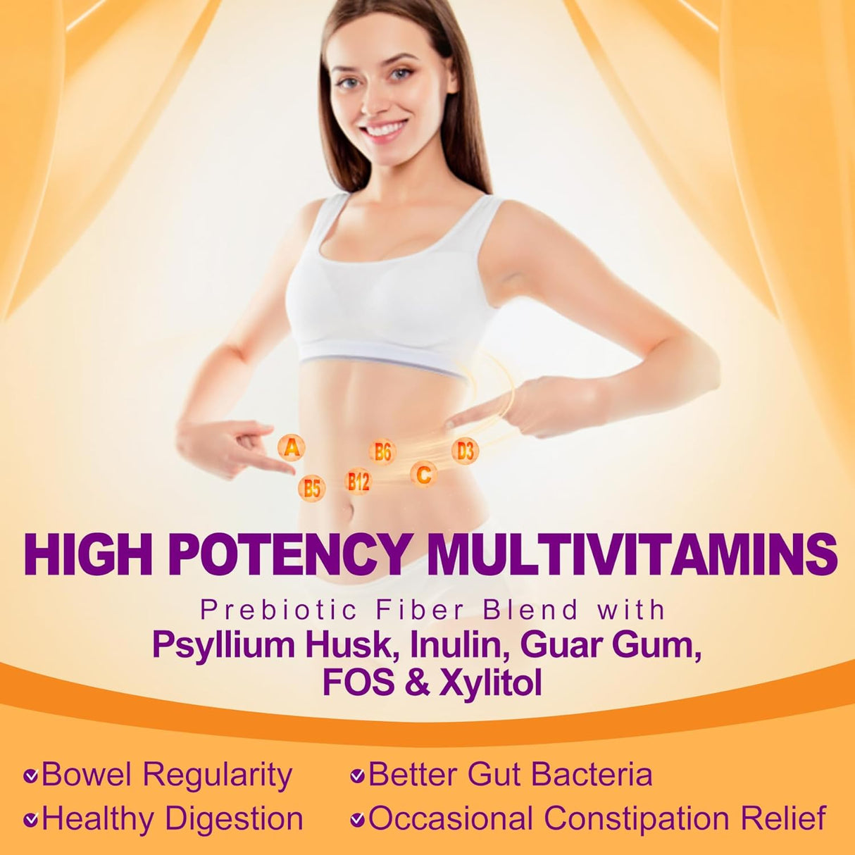 Suplementos de fibra prebiótica de cáscara de psyllium