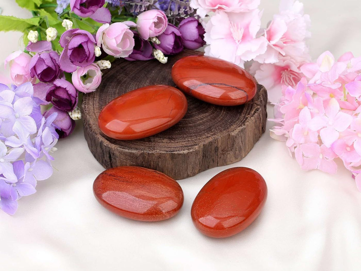 Piedra de Palma de Jaspe Rojo 2.4" - Cristales Sanadores