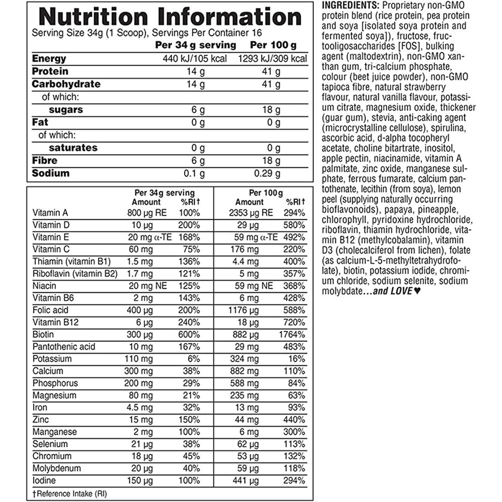 polvo de proteína de espirulina a base de plantas