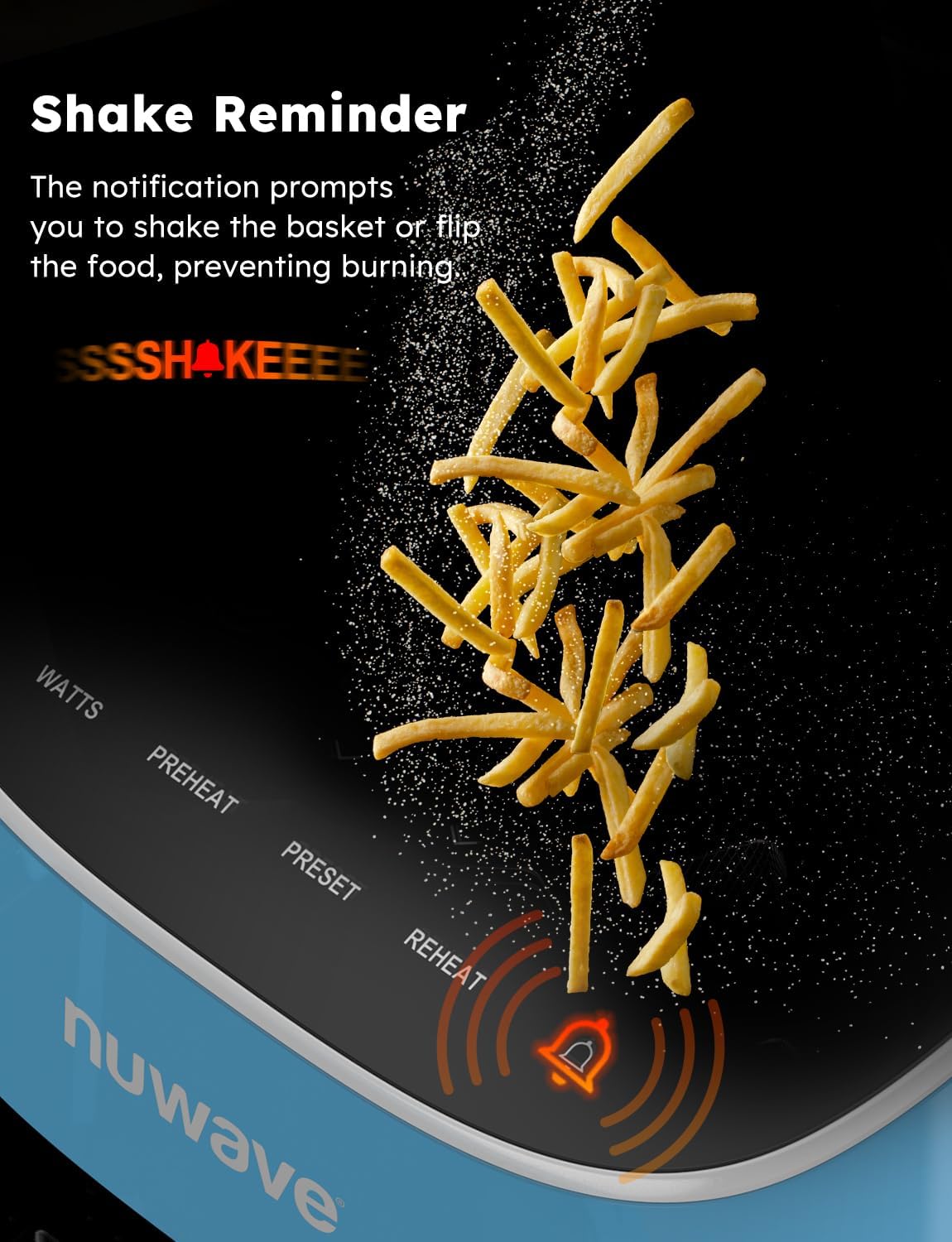 Freidora de aire Nuwave Brio Plus 8 Qt, 5 funciones, PFAS Free