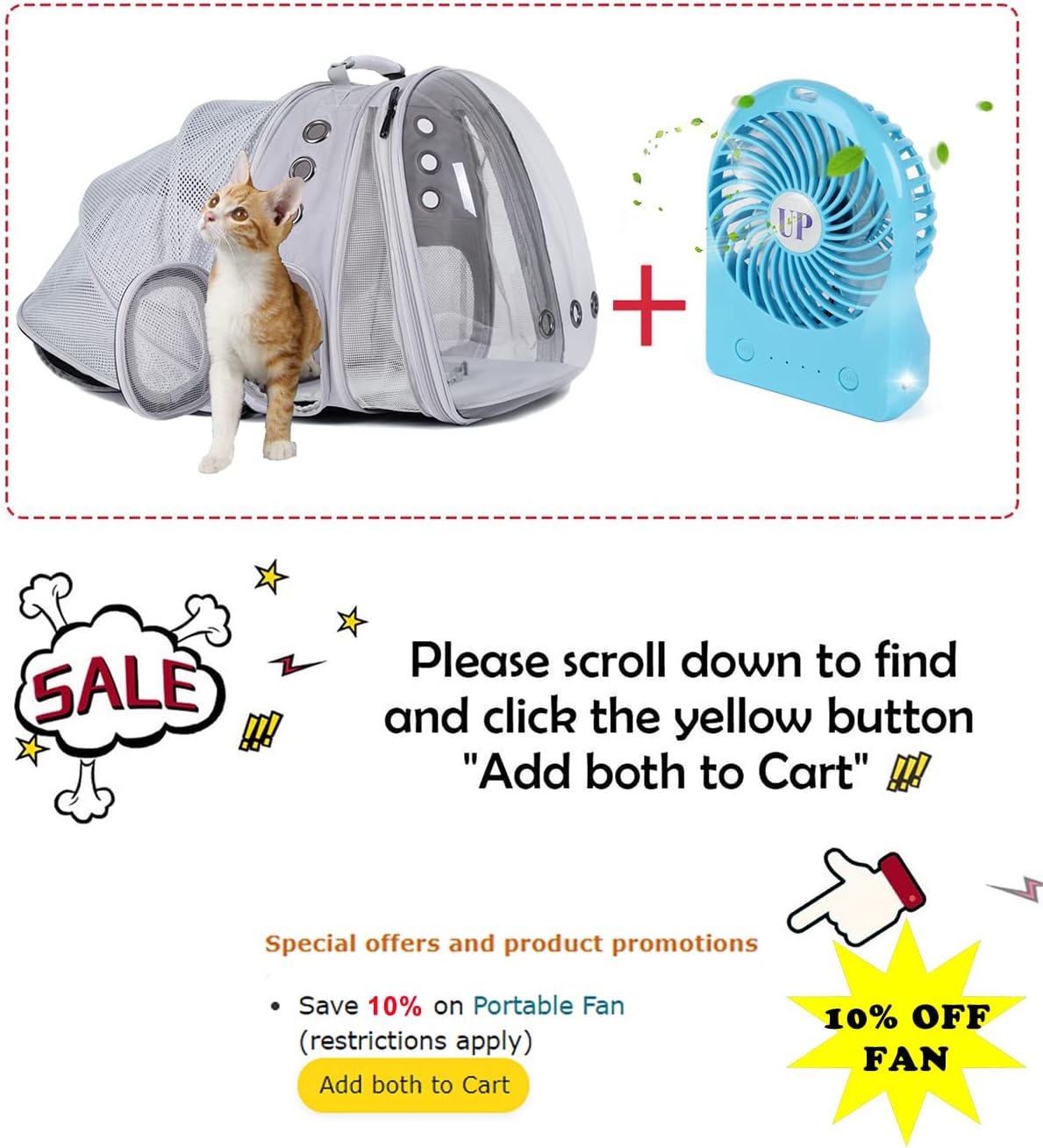 Mochila Transportadora Expandible para Gatos y Perros - Modelo X