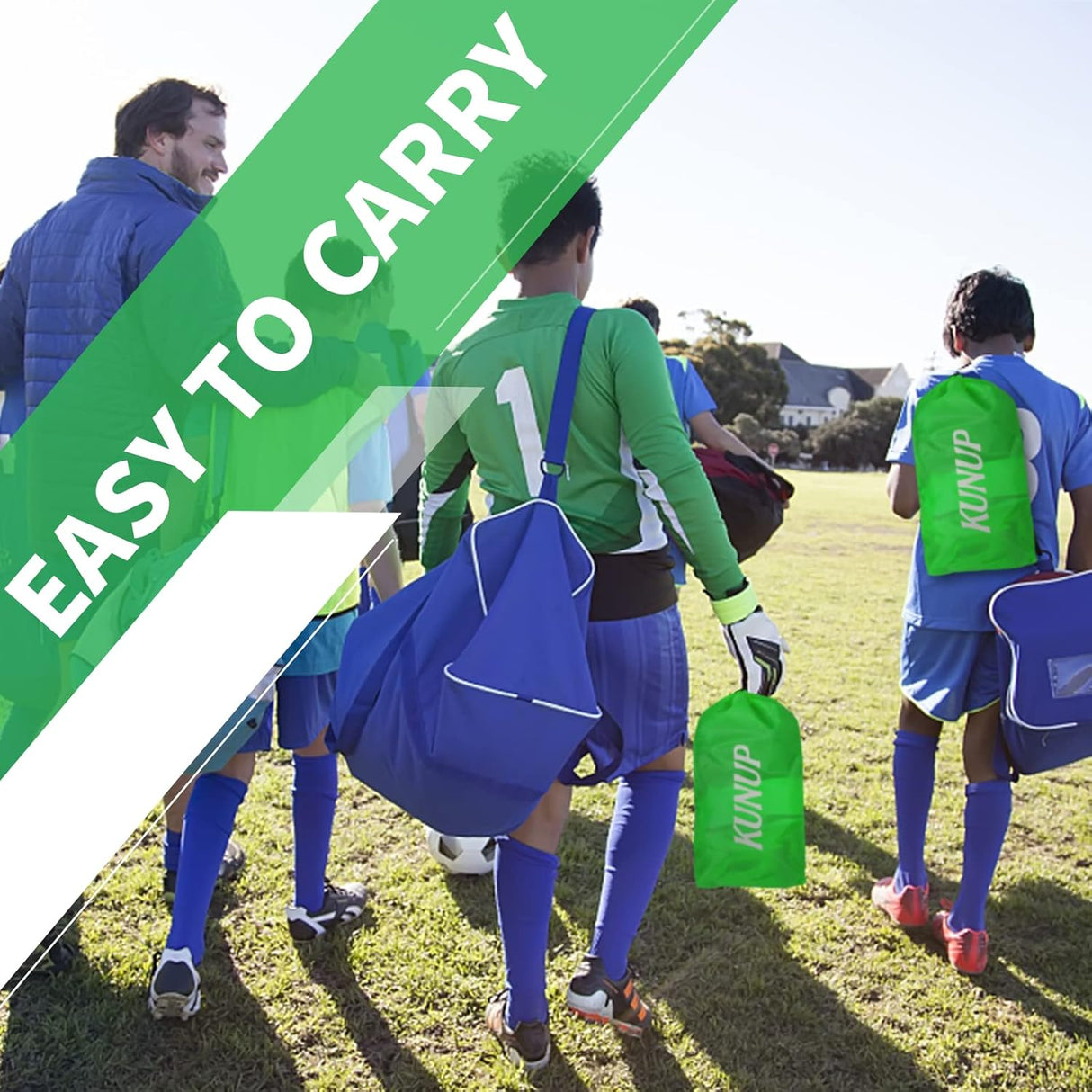 Kunup Porterías de fútbol para niños para patio trasero