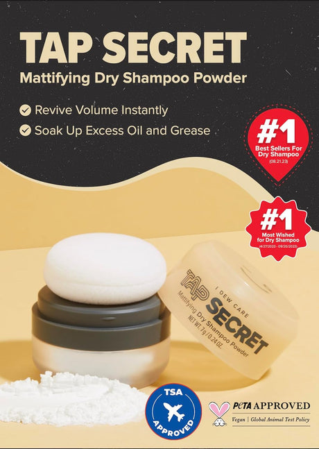 Shampoo seco en polvo con ginseng negro I DEW CARE