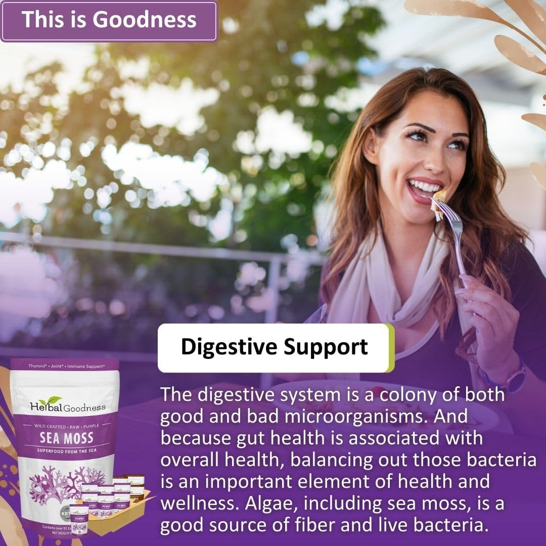 Gel de Musgo Marino Herbal Goodness 8oz - Digestión y Piel