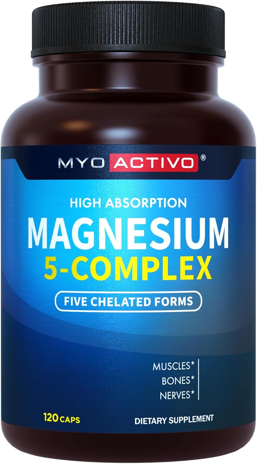 Complejo de Magnesio 5-en-1 Alta Absorción | 120 Cápsulas
