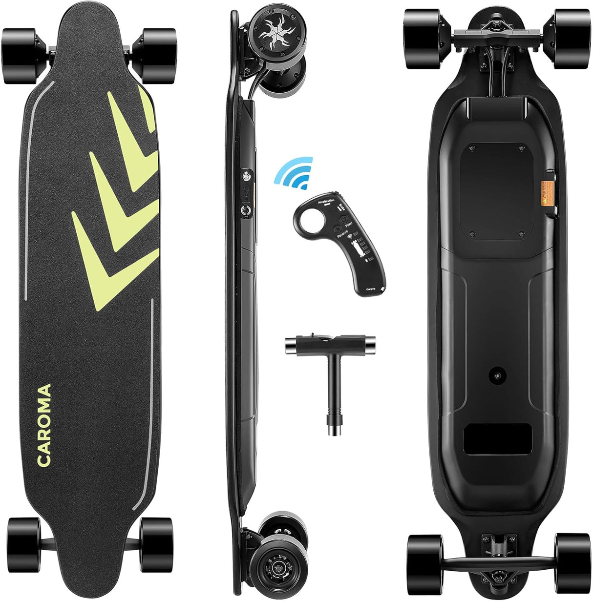 Skateboard eléctrico 350W-1200W, 12.4-28 MPH, 11-16 millas