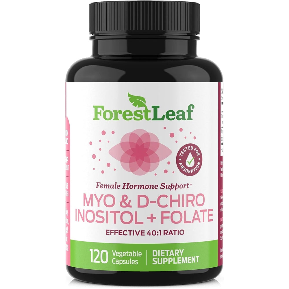Suplemento de inositol Myo y D-Chiro con folato equilibrio