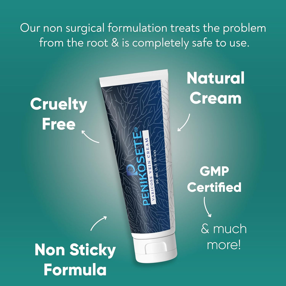 Crema para venas varicosas (1.76 onzas) Formulación ayurvédi