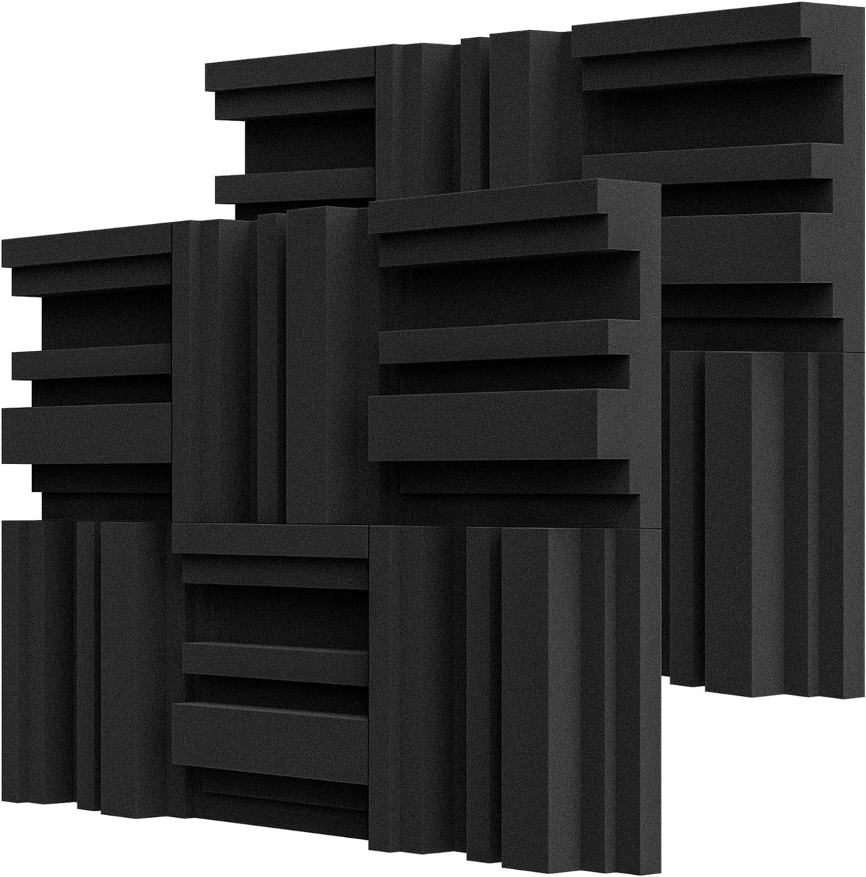 Paneles Acústicos TroyStudio 12x12x3, 12 Pcs, Alta Densidad