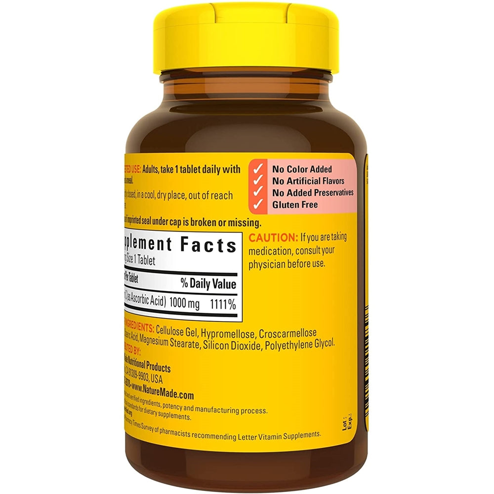 Suplemento Vitamina C 1000 mg dietético apoyo inmunológico