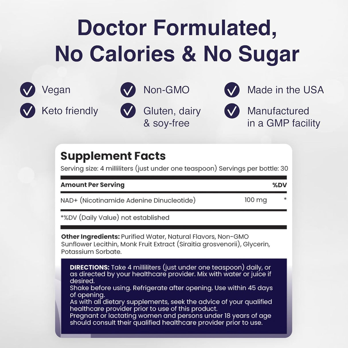 Suplemento Liposomal NAD+ - NMN o ribósido de nicotinamida