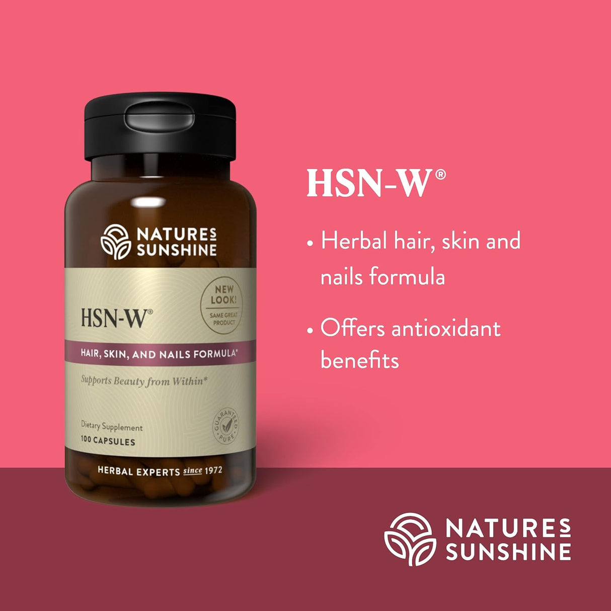 Cápsulas HSN-W para la Salud del Cabello, Piel y Uñas