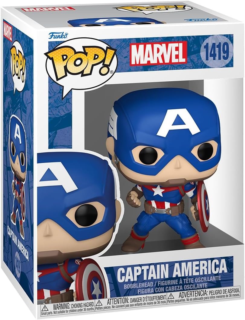 Funko Pop! Marvel - Capitán América Coleccionable Figura