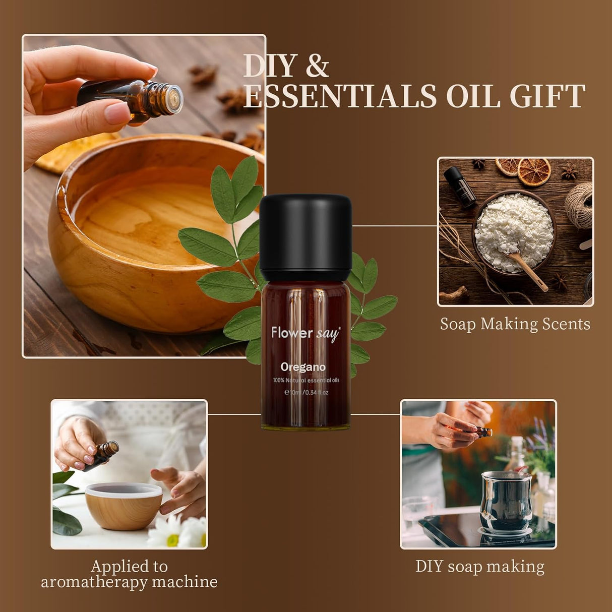 Aceite de orégano 0.34Oz - Puro, Natural, Terapéutico, Sin Diluir