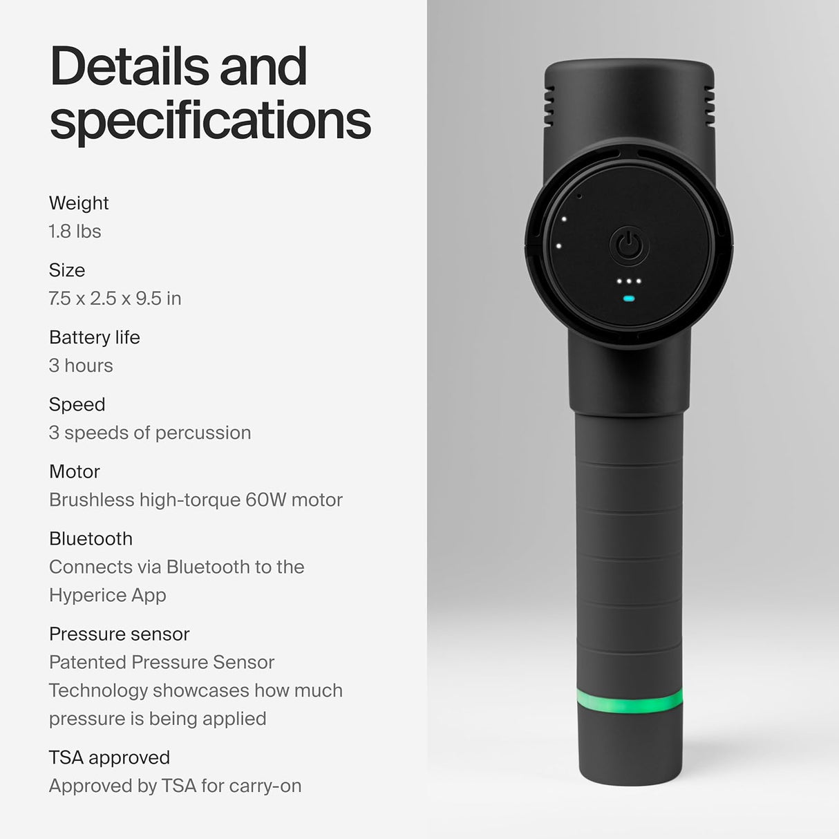 Masajeador Percusivo Hyperice Hypervolt 2 - 3 Velocidades