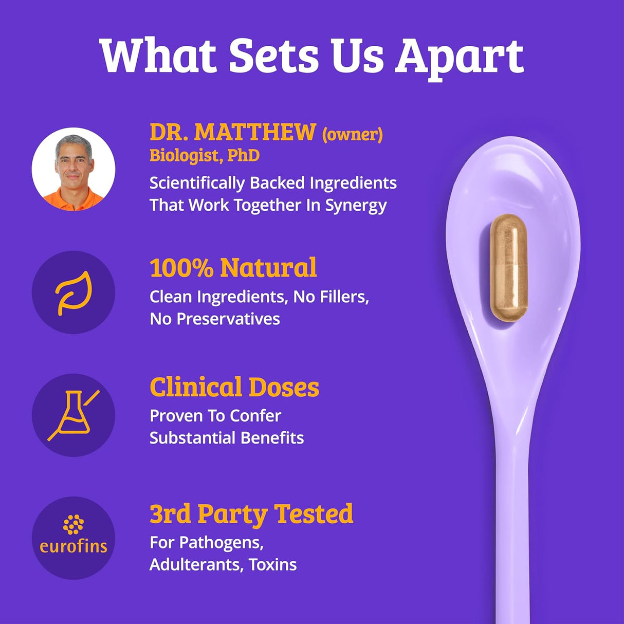 Suplemento de Apoyo Adrenal Dr. Matthew - Reducir Cortisol