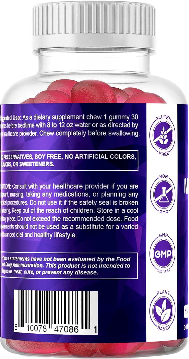 Paquete de 2 gomitas de dormir Vitamatic de 10 mg