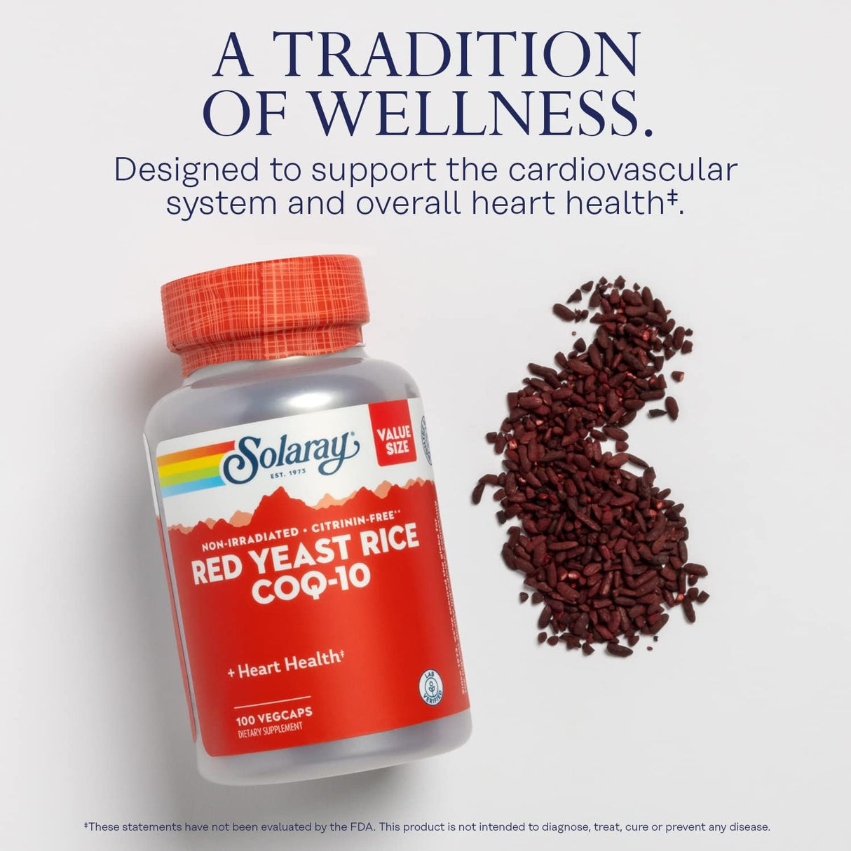 Suplementos Arroz de levadura roja Plus CoQ-10 vitamina B-3