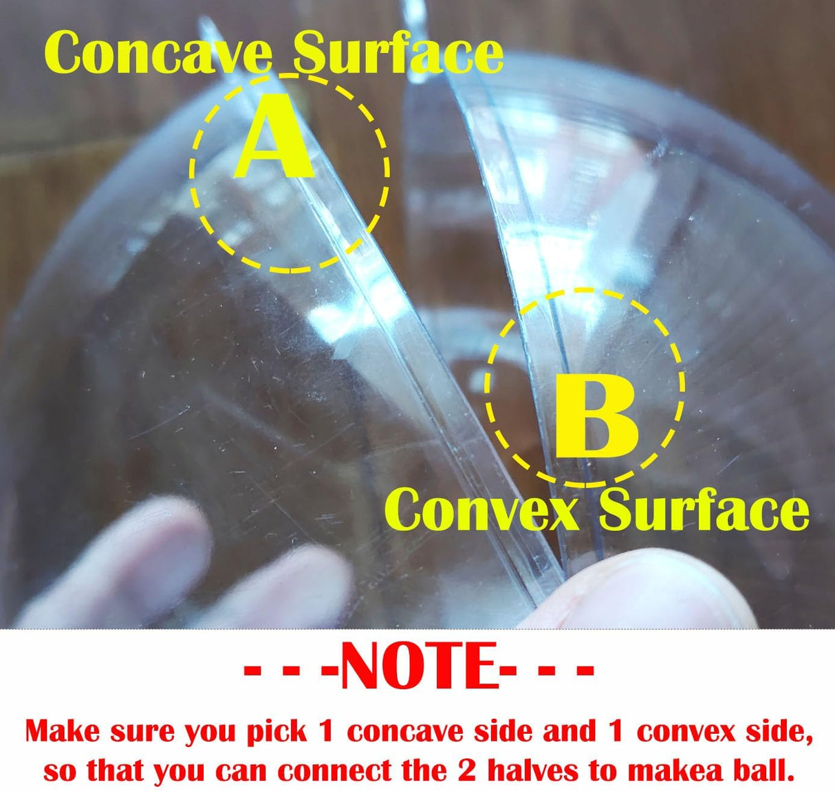 10PCS Bolas navidad transparente rellenables DI 4.8 pulgadas