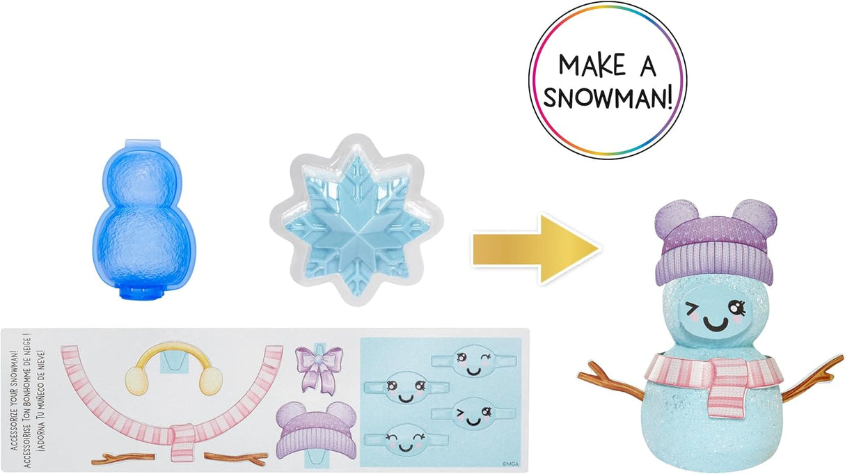 Muñeca de moda Rainbow High, nieve mágica y kit de muñeco