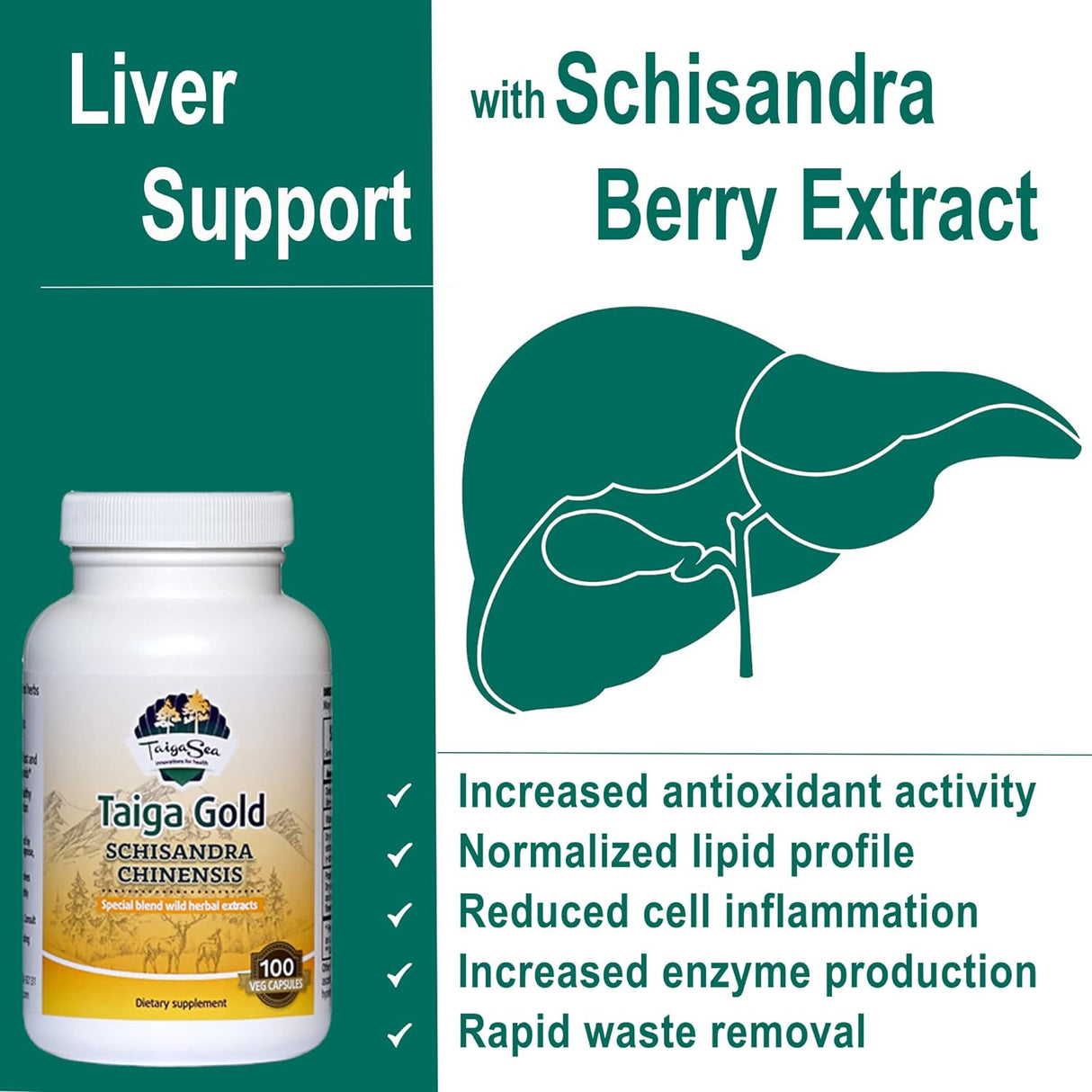 Suplemento Schisandra Chinensis hierbas siberianas silvestre