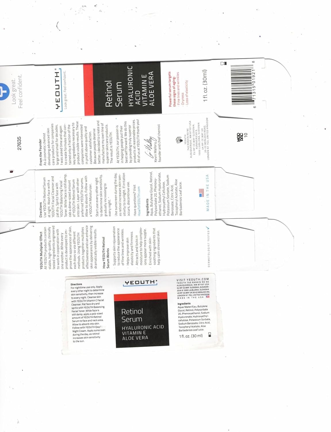 kit de cuidado facial con ácido hialurónico Yeouth