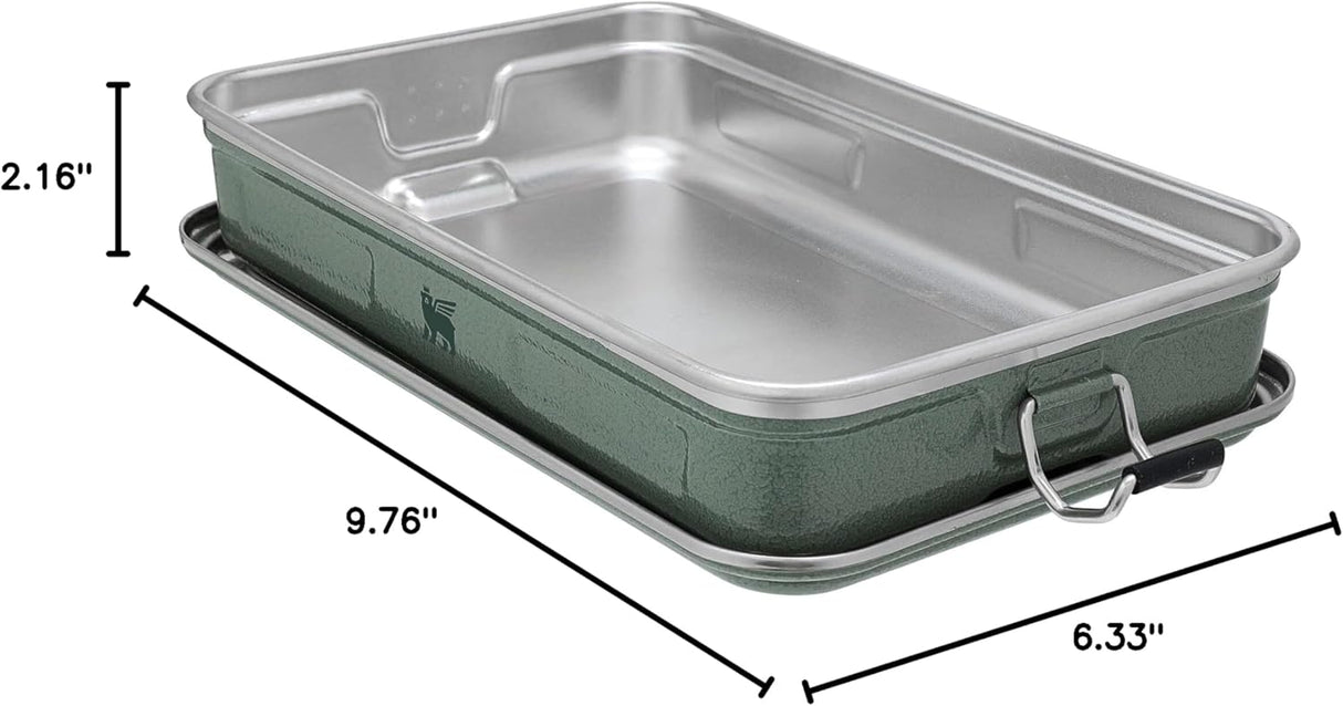 Caja útil clásica 1.25QT con diseño martillado