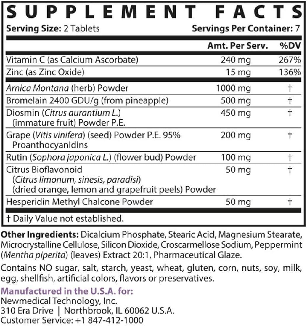 Suplementos Alimenticios de árnicapara moretones e hinchazón