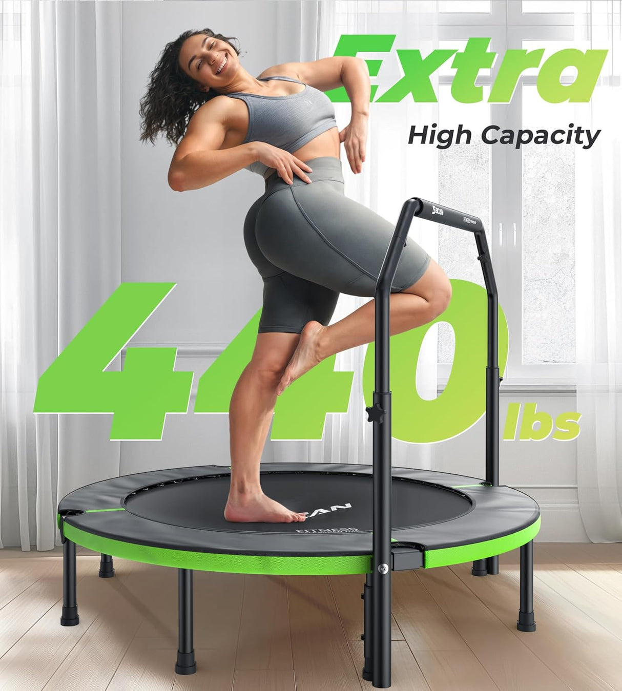 Trampolín Plegable BCAN 40/48 con Mango Ajustable 330lbs/440lbs