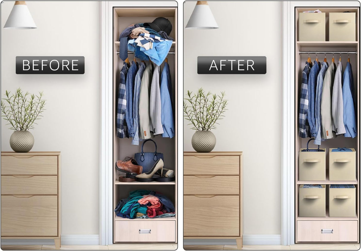 Cajas de Almacenamiento Sorbus - 6 Cubos Plegables 13