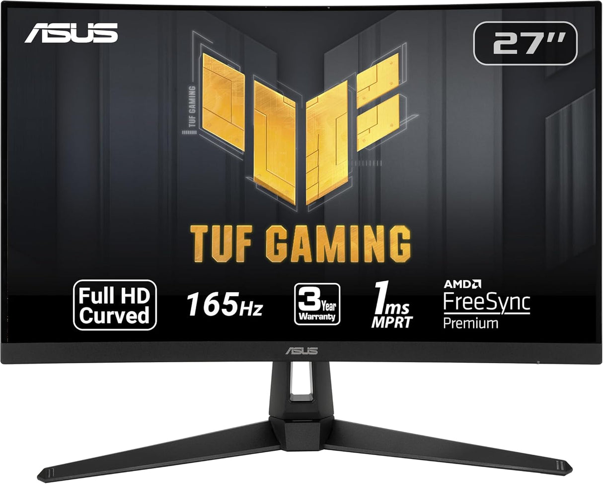 Monitor Curvo 27 ASUS TUF Gaming 1080P 165Hz VG27VH1B