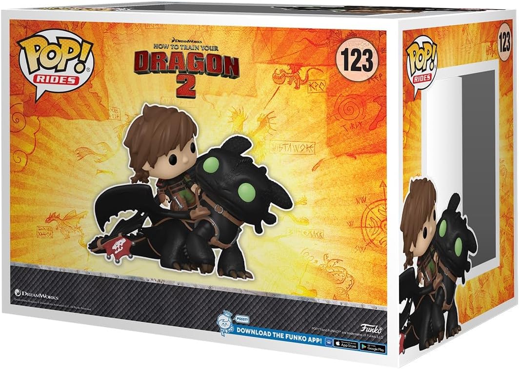 Funko Pop! Rides DLX: Hiccup y Toothless - Cómo entrenar dragones