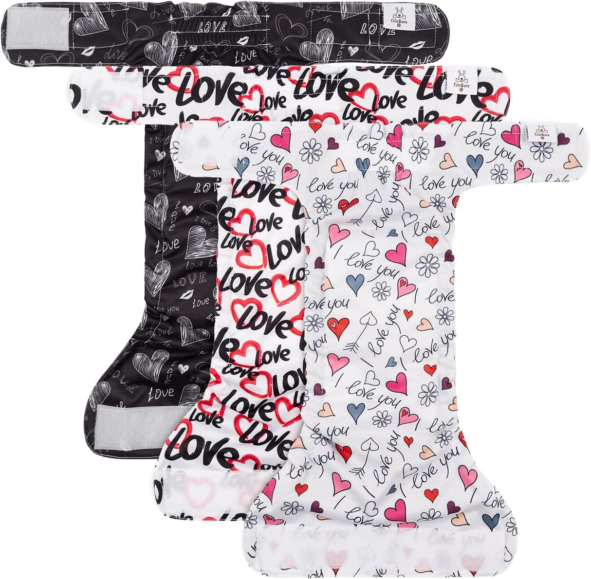 CuteBone Pañales lavables para perras, sin agujero en la cola