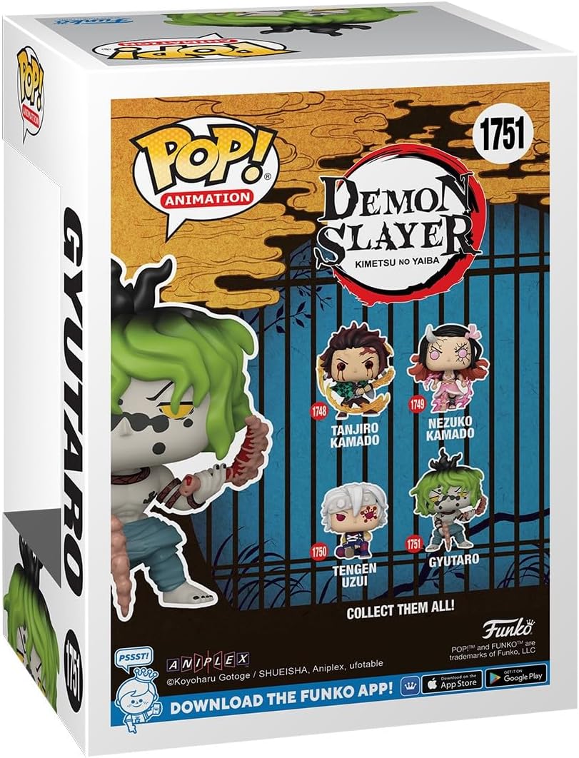 Funko Pop! Demon Slayer - Gyutaro, figura coleccionable anime