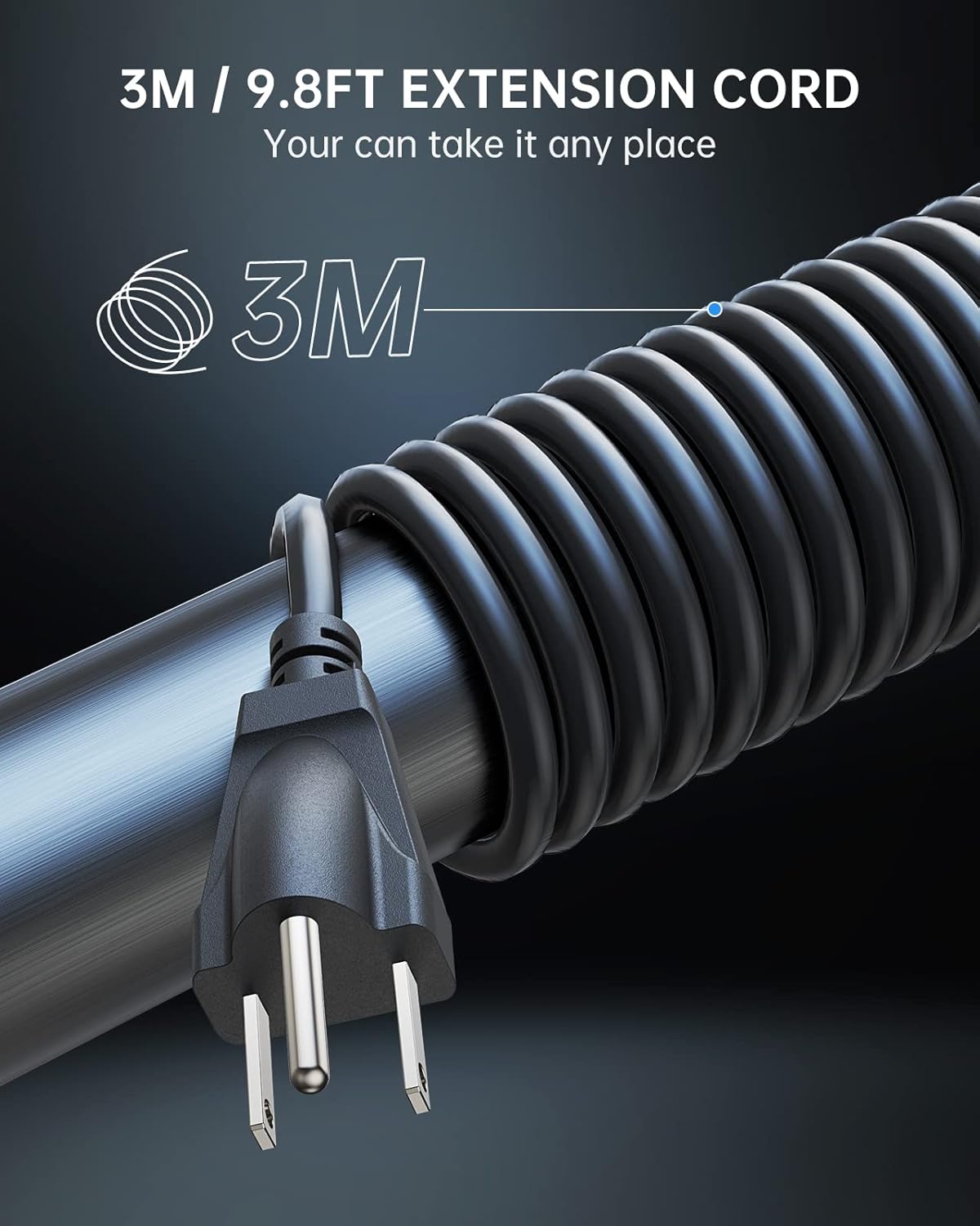 Regleta de protección contra sobretensiones con forma de torre