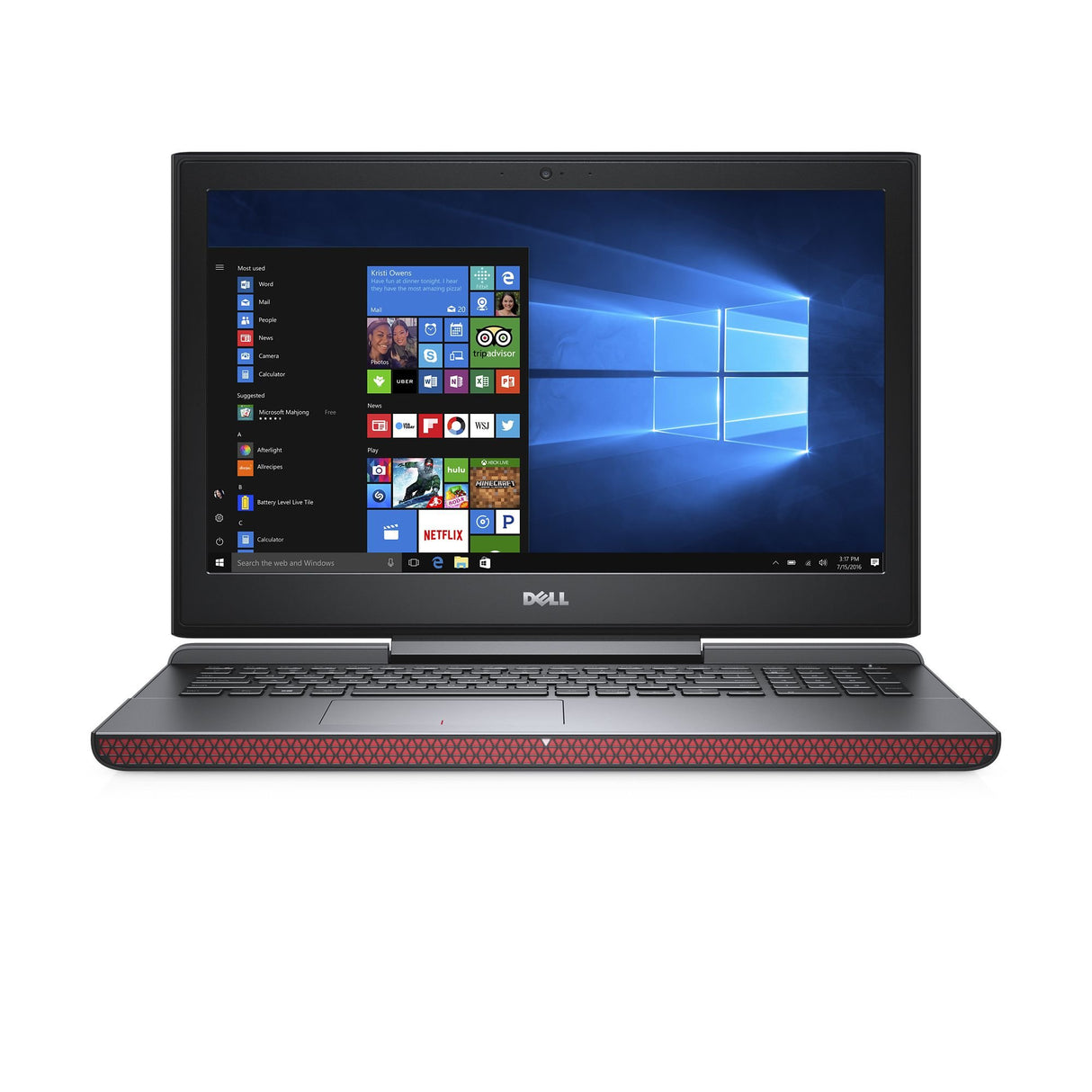 Laptop Dell Inspiron 15 7567: Core i5-7300HQ, SSD de 256 GB
