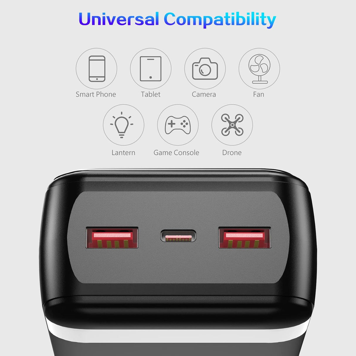 Cargador portátil de carga rápida de 50000 mAh 22.5 W