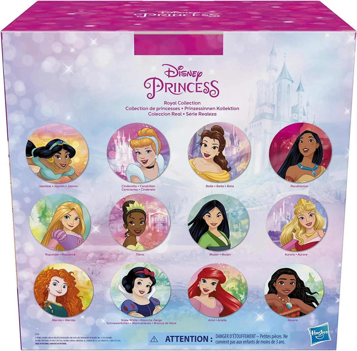 Colección Real Princesas Disney, 12 Muñecas con Accesorios
