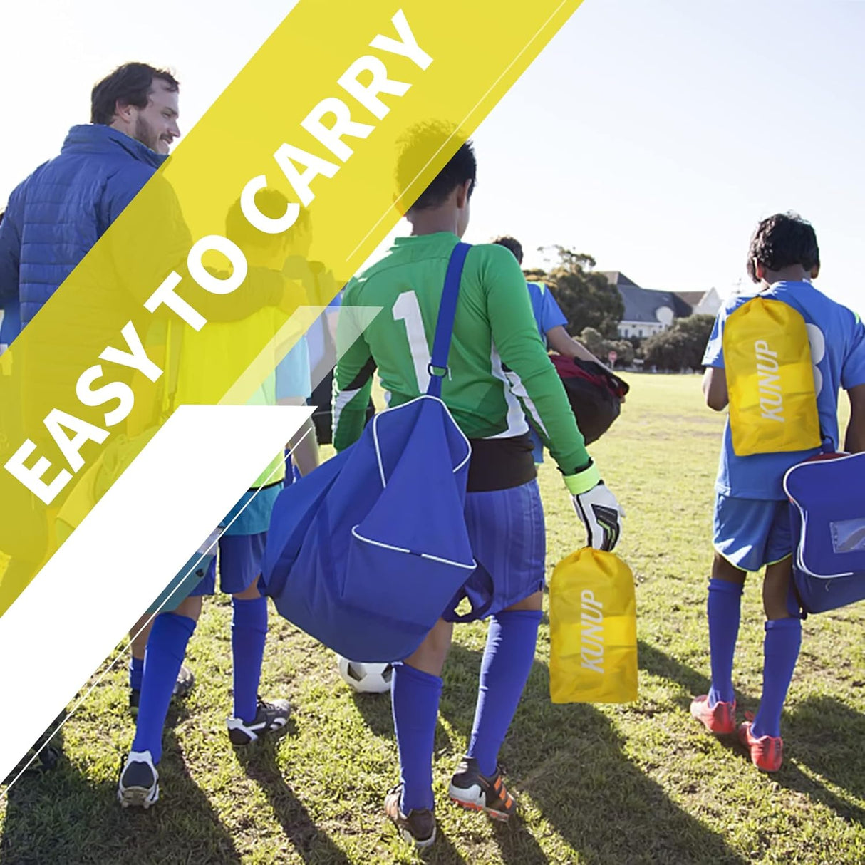 Porteria grande portátil para juegos en el patio