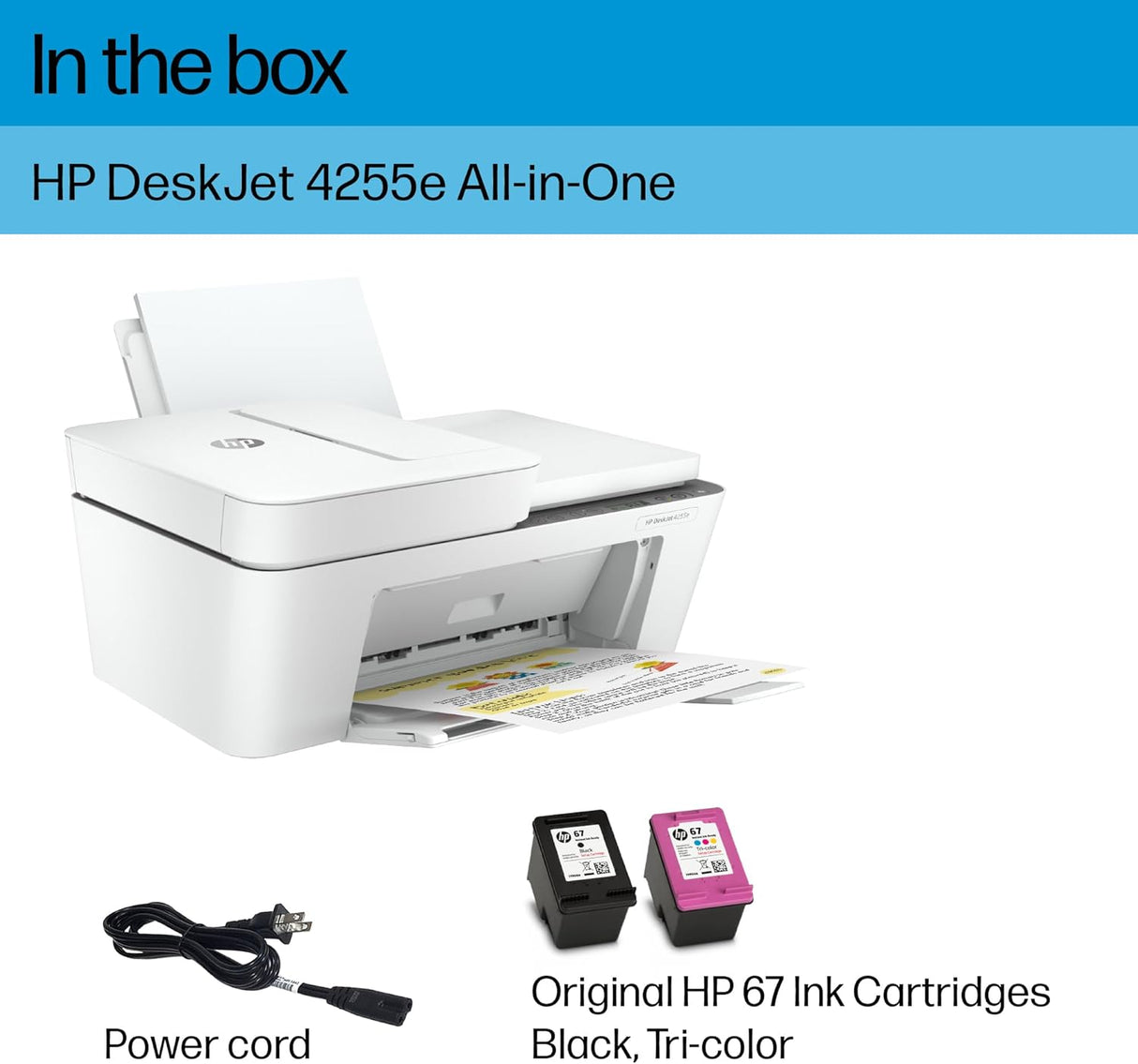 Impresora Multifuncional HP DeskJet 4255e, Incluye 3 meses de tinta