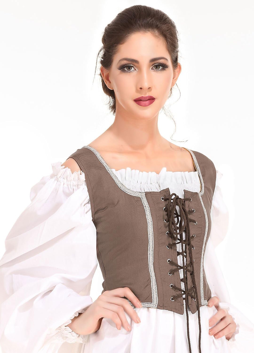 Disfraces de corpiño campesino reversibl talla M