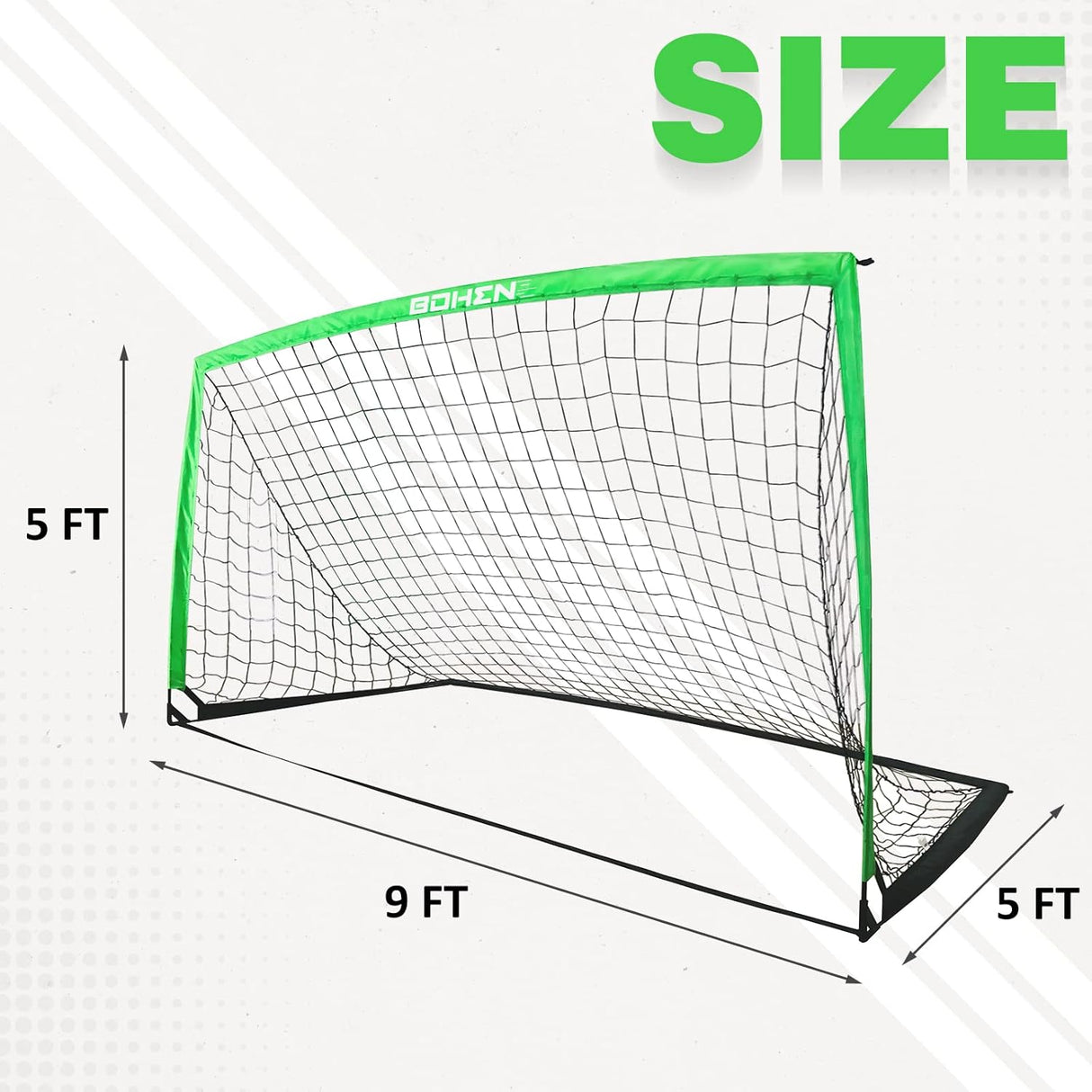 Porteria de futbol plegable, incluye red y bolso de traslado