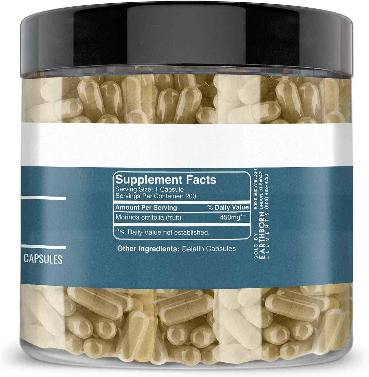 Suplemento Noni 200 cápsulas, puro y sin diluir sin aditivos