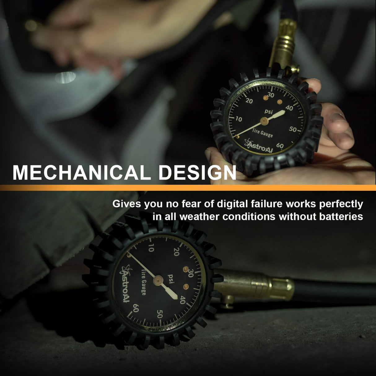 Medidor de presión de neumáticos certificado ANSI B40.1