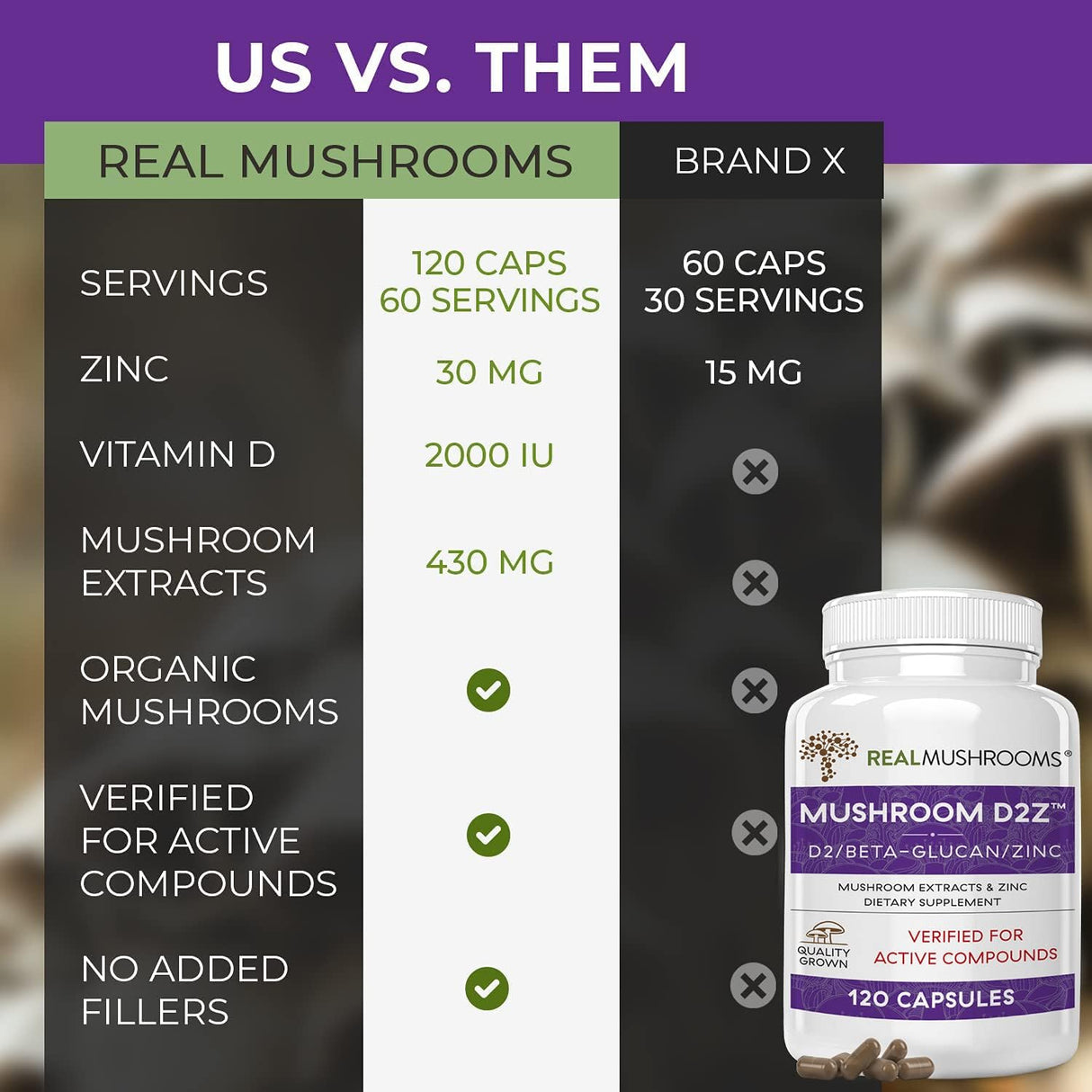 Suplementos Alimenticios de zinc para adultos Vitamina D2