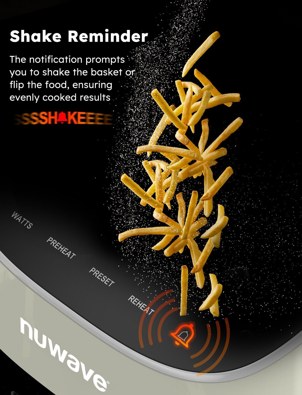 Freidora de aire Nuwave Brio Plus, 8 Qt, 5 funciones, 100 presets