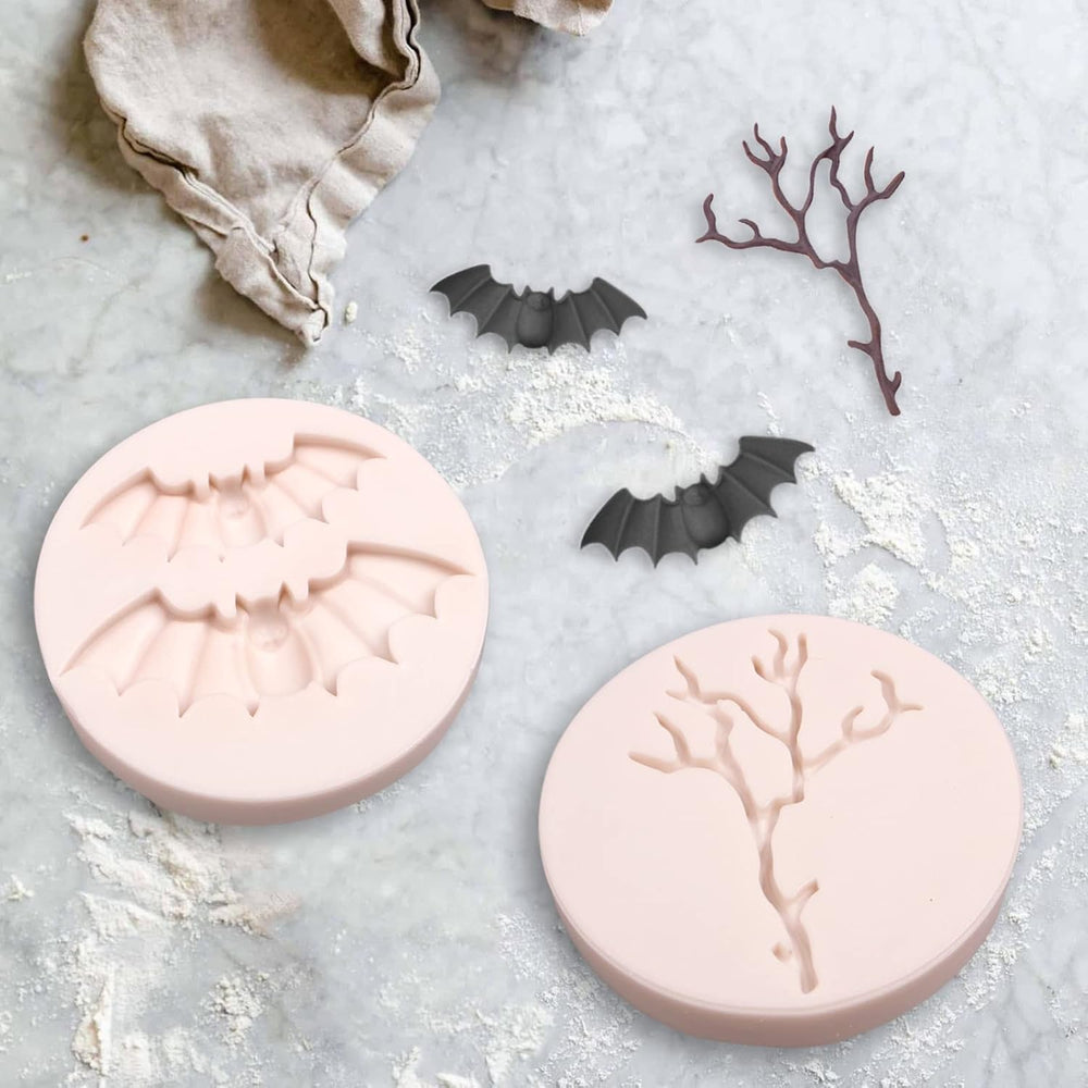 Moldes de Silicona Halloween 6 Pcs - Decoración para Repostería