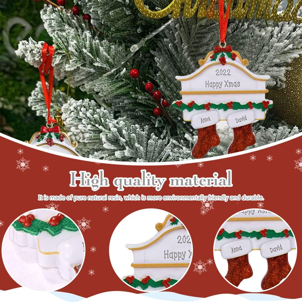 Adornos Navideños Personalizados 2024 - Familias 2-8 Nombres